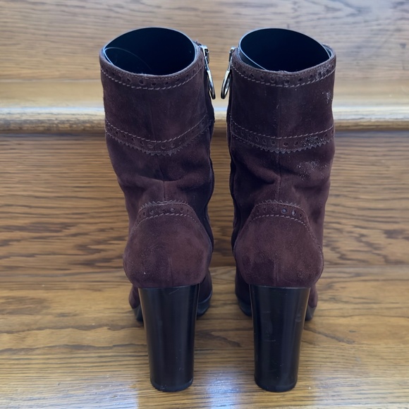 Sergio Rossi Brown Ankle Boots - Picture 5 of 9